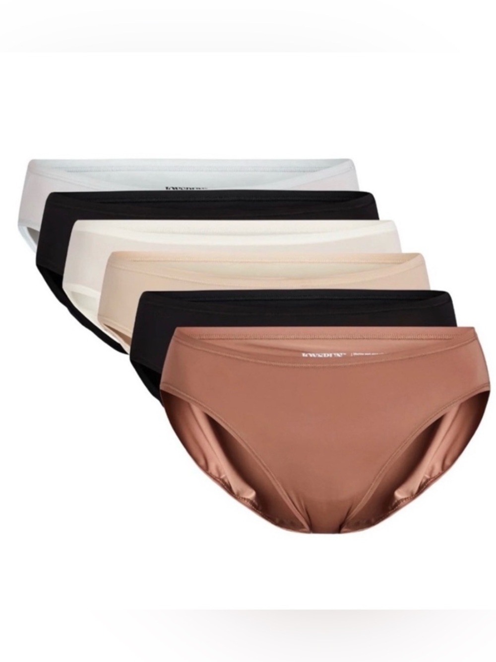 Joyspun Solid Tone 6 Pair Microfiber Bikini Panties
